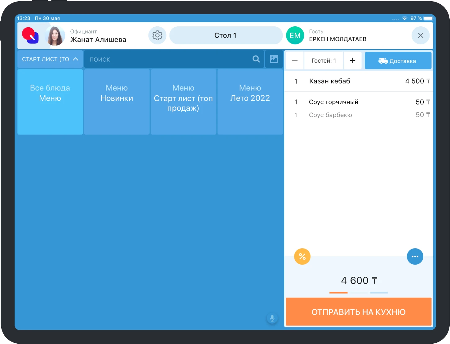 отчеты по работе поваров