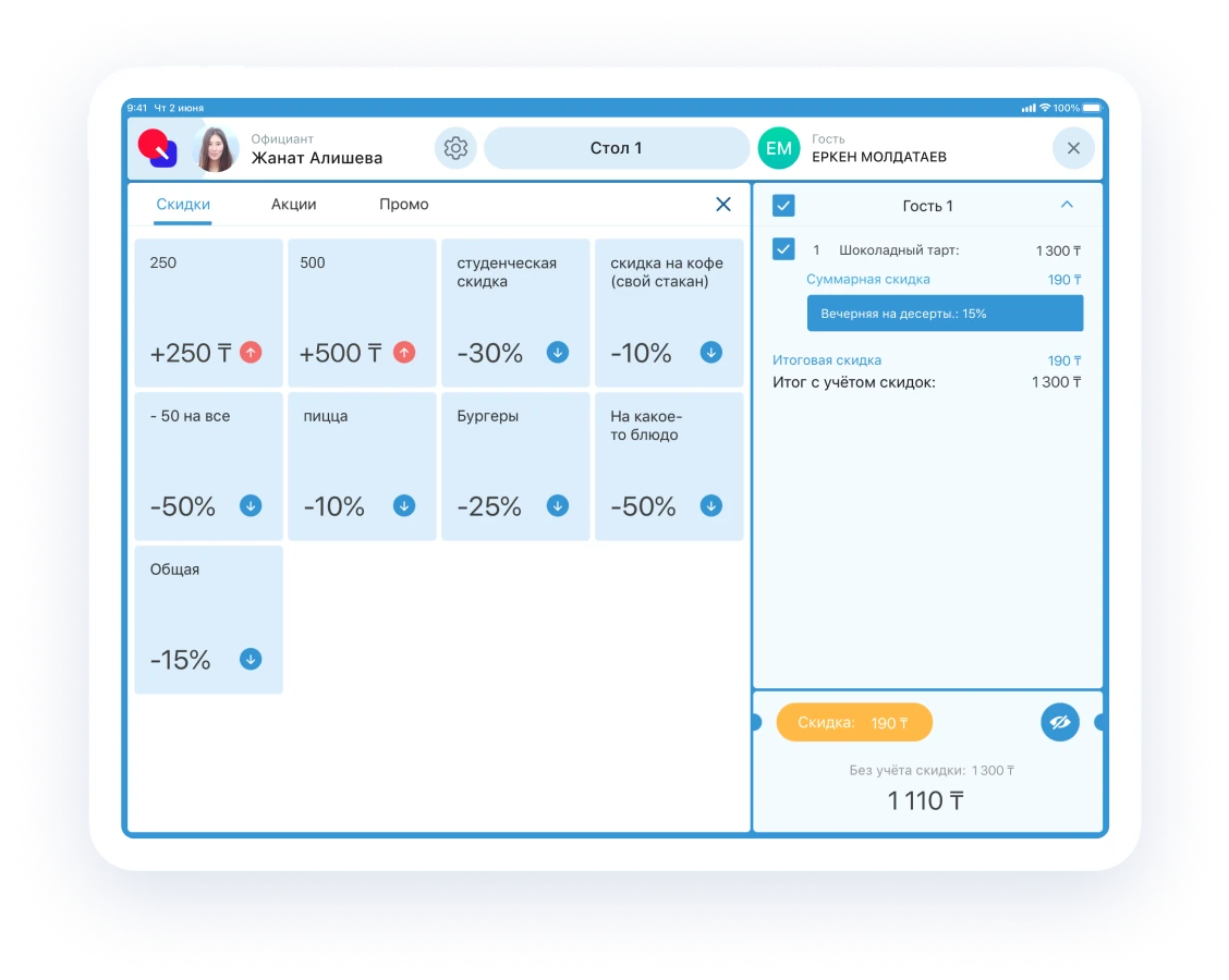 схема столов в кафе